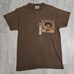 Vintage Y2K Maxwell Now Album Promo Tour Tee R&B Hip-Hop Size Small